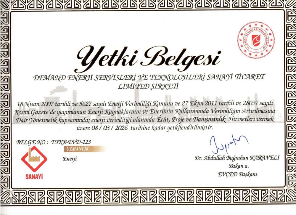 EVD Yetki Belgesi